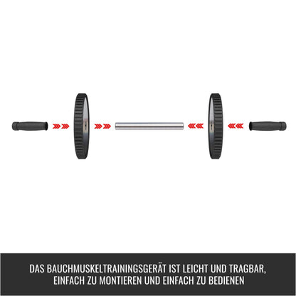 Ab Roller con Protector para Rodillas - Gorilla Sports ES