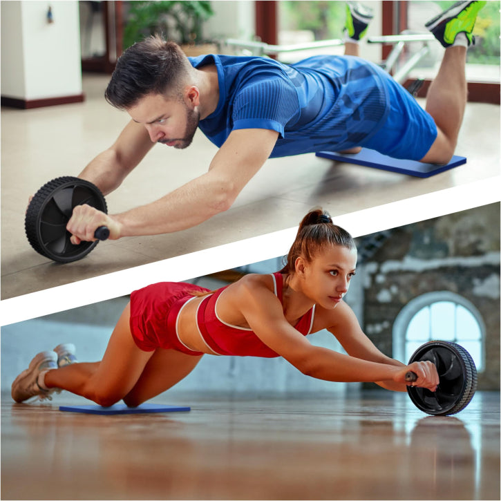 Ab Roller con Protector para Rodillas - Gorilla Sports ES