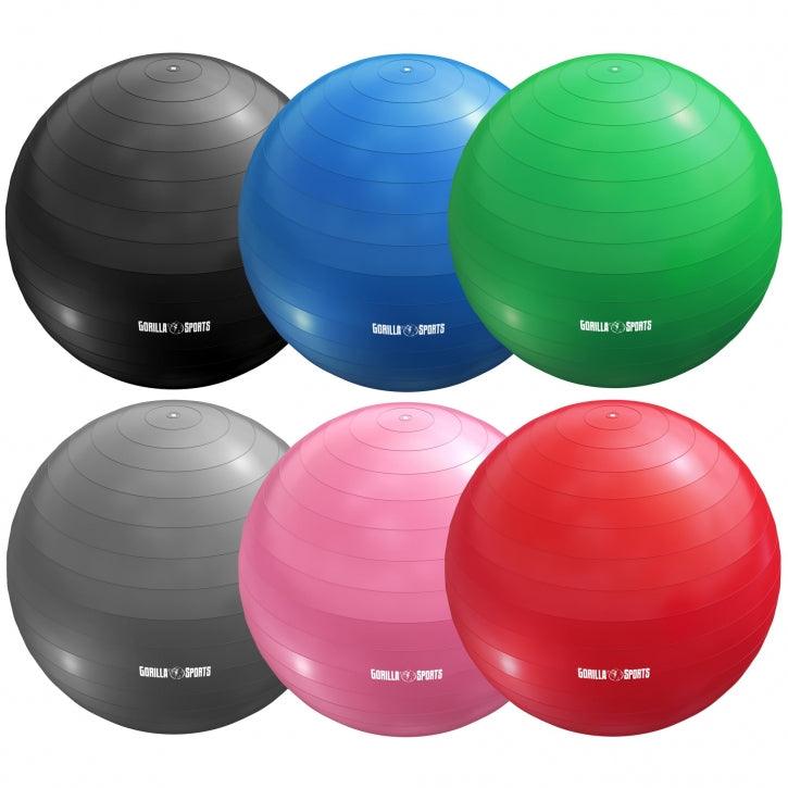 Fitball Pelota de Fitness 55 - 75 cm - Gorilla Sports ES