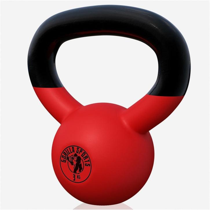 Kettlebell de Hierro Fundido con Revestimiento de Goma 2 - 32 kg - Gorilla Sports ES