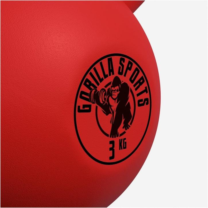 Kettlebell de Hierro Fundido con Revestimiento de Goma 2 - 32 kg - Gorilla Sports ES