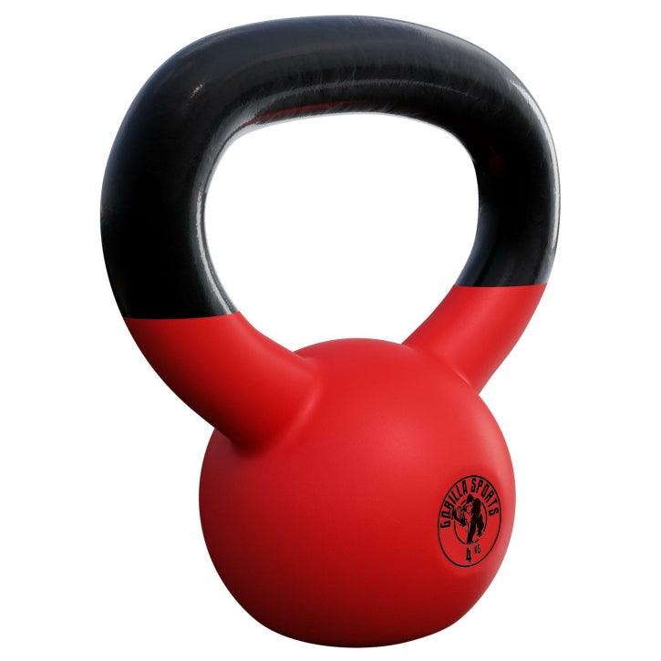 Kettlebell de Hierro Fundido con Revestimiento de Goma 2 - 32 kg - Gorilla Sports ES