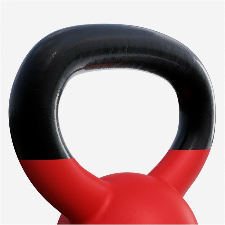 Kettlebell de Hierro Fundido con Revestimiento de Goma 2 - 32 kg - Gorilla Sports ES
