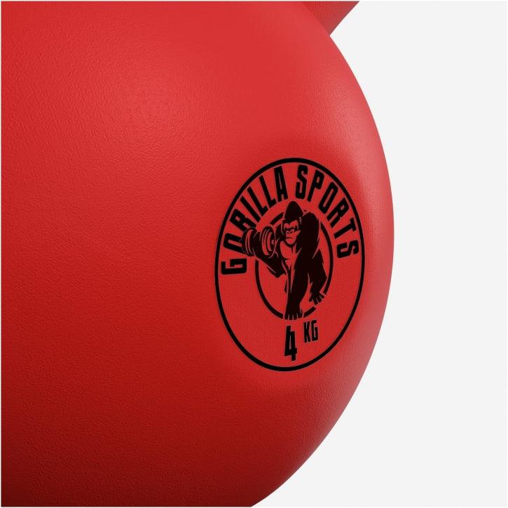 Kettlebell de Hierro Fundido con Revestimiento de Goma 2 - 32 kg - Gorilla Sports ES