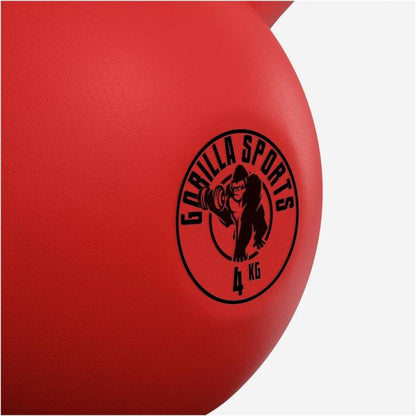 Kettlebell de Hierro Fundido con Revestimiento de Goma 2 - 32 kg - Gorilla Sports ES