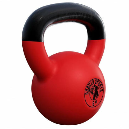 Kettlebell de Hierro Fundido con Revestimiento de Goma 2 - 32 kg - Gorilla Sports ES