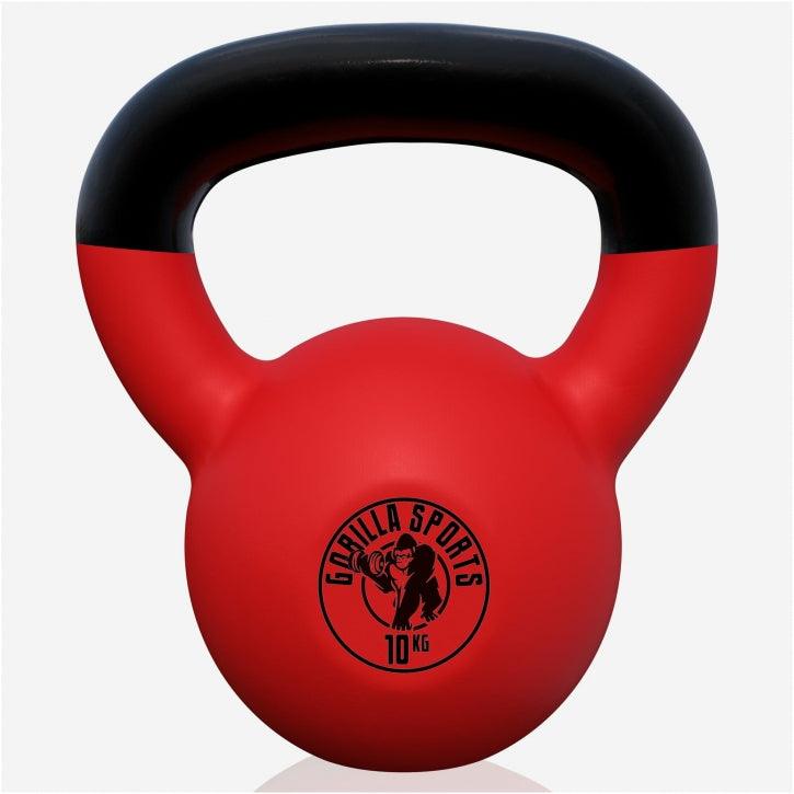 Kettlebell de Hierro Fundido con Revestimiento de Goma 2 - 32 kg - Gorilla Sports ES