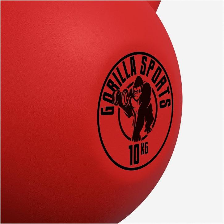 Kettlebell de Hierro Fundido con Revestimiento de Goma 2 - 32 kg - Gorilla Sports ES