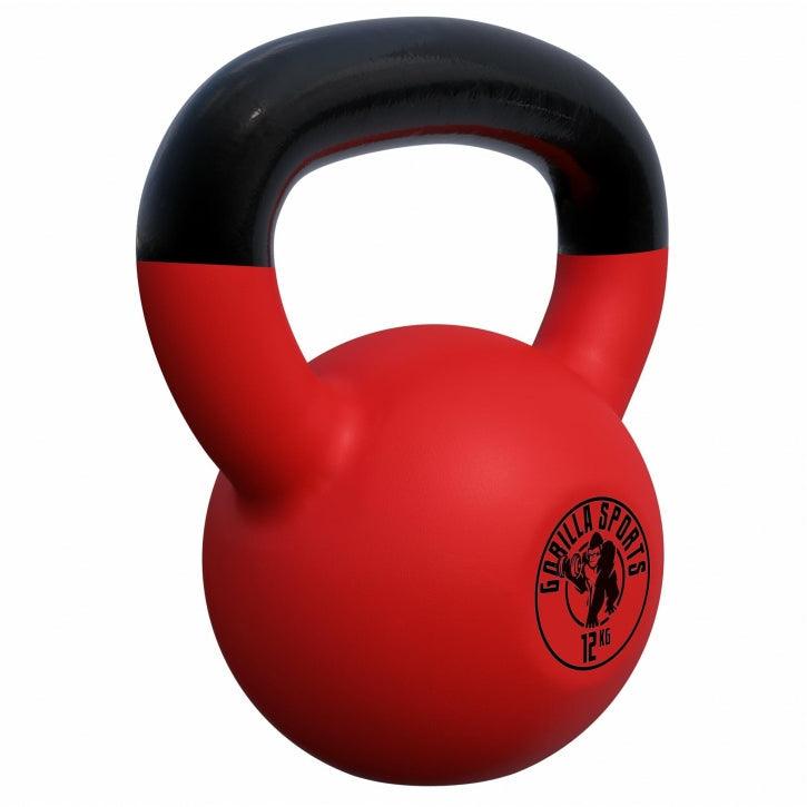 Kettlebell de Hierro Fundido con Revestimiento de Goma 2 - 32 kg - Gorilla Sports ES