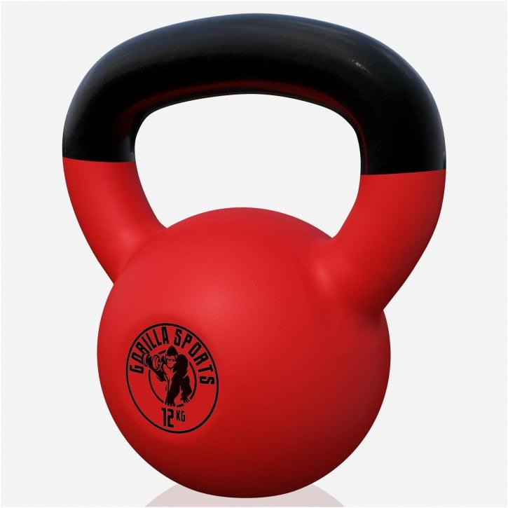 Kettlebell de Hierro Fundido con Revestimiento de Goma 2 - 32 kg - Gorilla Sports ES