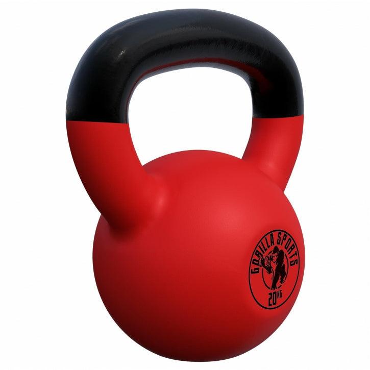 Kettlebell de Hierro Fundido con Revestimiento de Goma 2 - 32 kg - Gorilla Sports ES