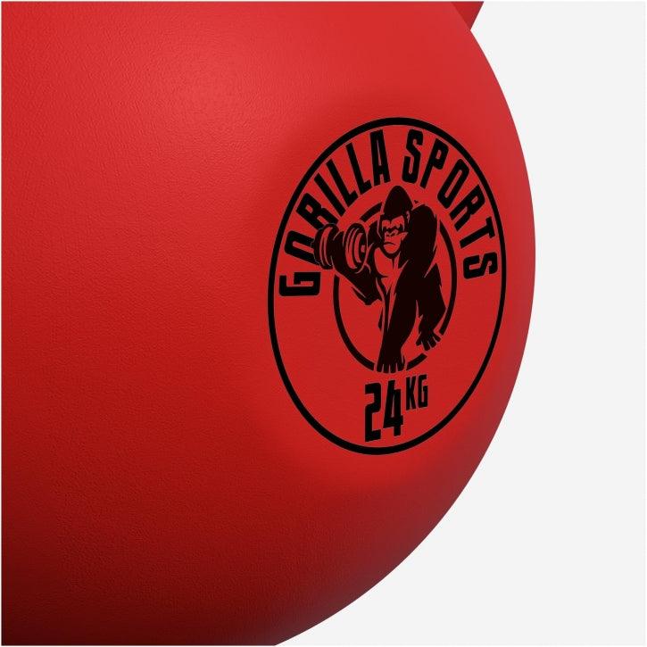 Kettlebell de Hierro Fundido con Revestimiento de Goma 2 - 32 kg - Gorilla Sports ES
