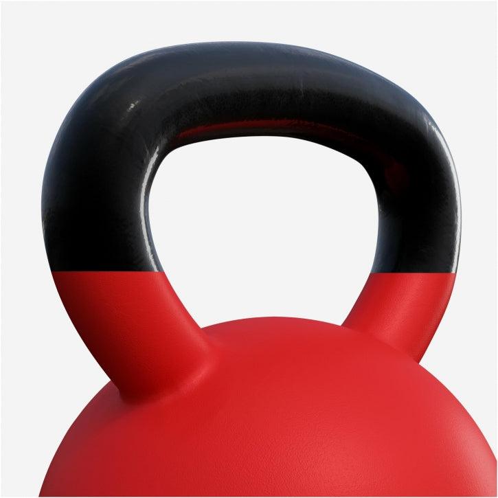 Kettlebell de Hierro Fundido con Revestimiento de Goma 2 - 32 kg - Gorilla Sports ES