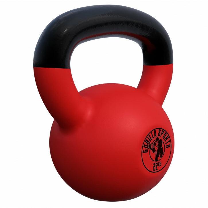 Kettlebell de Hierro Fundido con Revestimiento de Goma 2 - 32 kg - Gorilla Sports ES