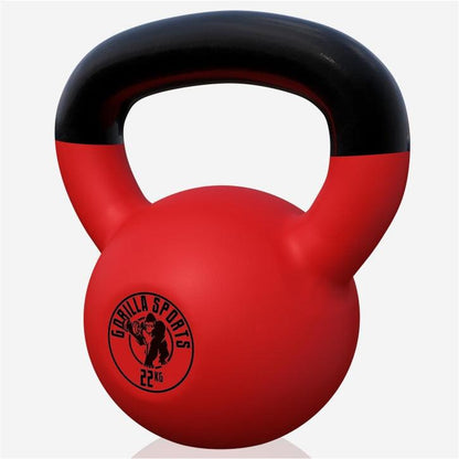Kettlebell de Hierro Fundido con Revestimiento de Goma 2 - 32 kg - Gorilla Sports ES