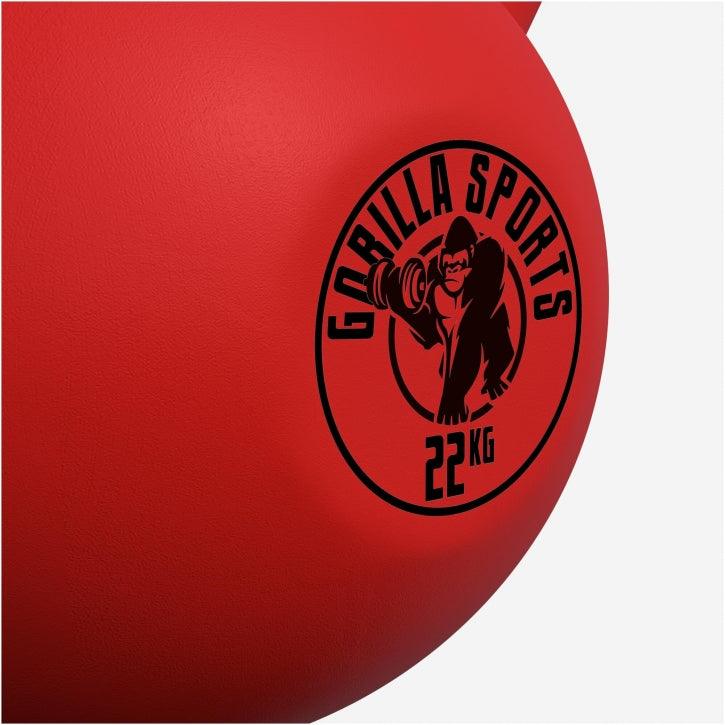 Kettlebell de Hierro Fundido con Revestimiento de Goma 2 - 32 kg - Gorilla Sports ES
