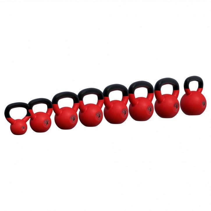Kettlebell de Hierro Fundido con Revestimiento de Goma 2 - 32 kg - Gorilla Sports ES
