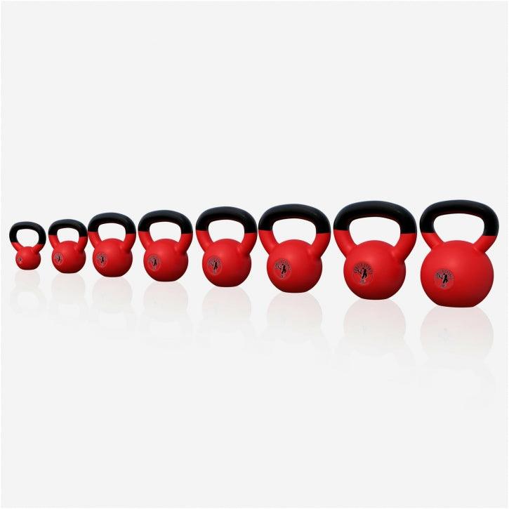 Kettlebell de Hierro Fundido con Revestimiento de Goma 2 - 32 kg - Gorilla Sports ES