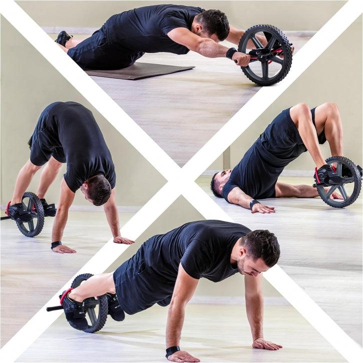 Ab Roller con Sujeción para Pies y Manos - Gorilla Sports ES