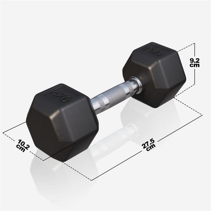 Mancuerna Hexagonal 2 - 50 kg - Gorilla Sports ES
