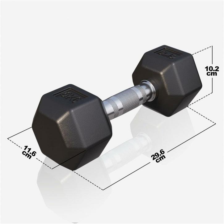 Mancuerna Hexagonal 2 - 50 kg - Gorilla Sports ES