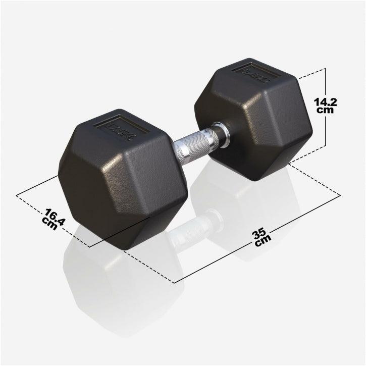 Mancuerna Hexagonal 2 - 50 kg - Gorilla Sports ES