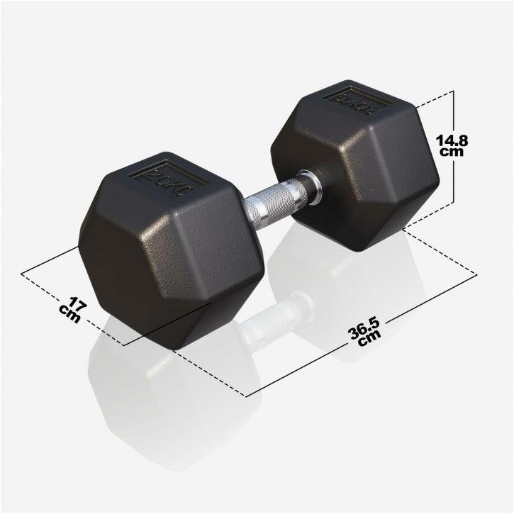 Mancuerna Hexagonal 2 - 50 kg - Gorilla Sports ES