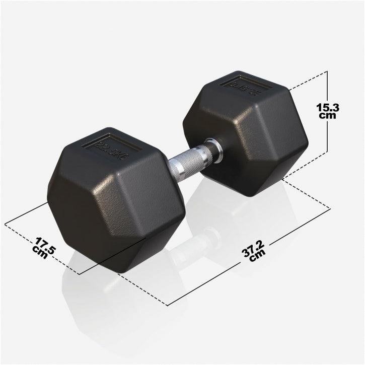 Mancuerna Hexagonal 2 - 50 kg - Gorilla Sports ES