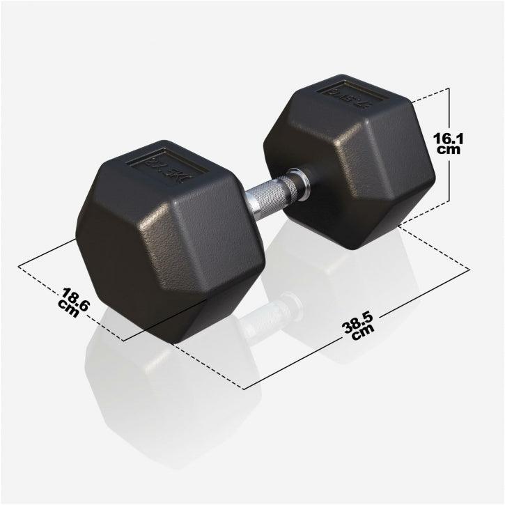Mancuerna Hexagonal 2 - 50 kg - Gorilla Sports ES