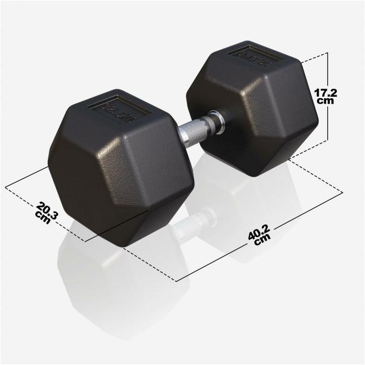 Mancuerna Hexagonal 2 - 50 kg - Gorilla Sports ES