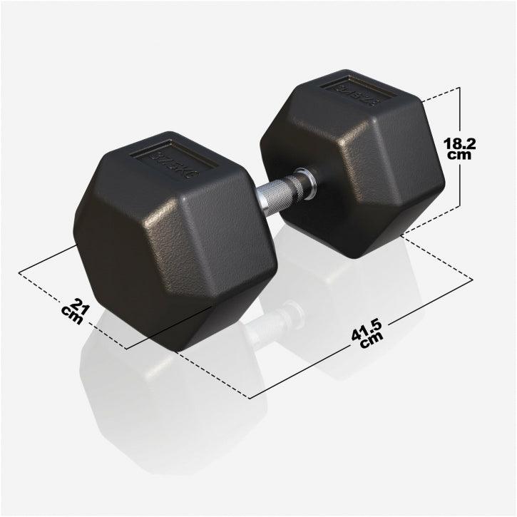 Mancuerna Hexagonal 2 - 50 kg - Gorilla Sports ES