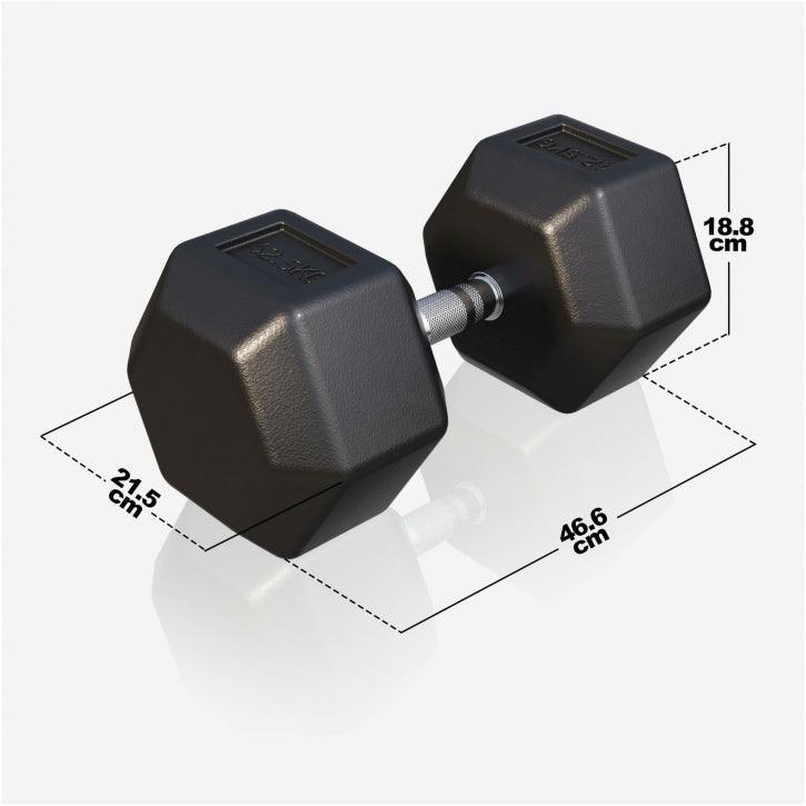 Mancuerna Hexagonal 2 - 50 kg - Gorilla Sports ES