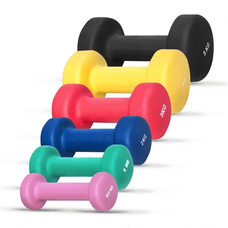 Mancuernas de Neopreno 1 - 10 kg - Gorilla Sports ES