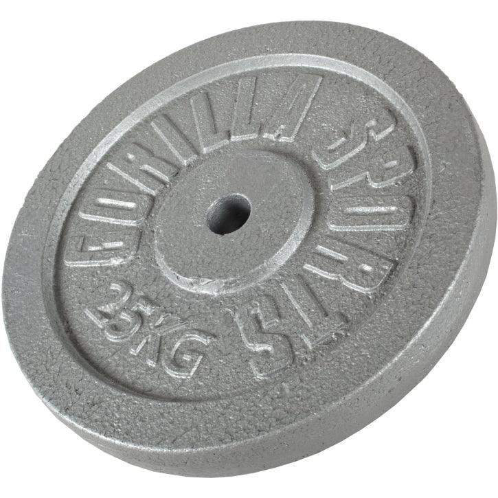 Disco de Pesas de Hierro Fundido 0,5 - 30 kg - Gorilla Sports ES