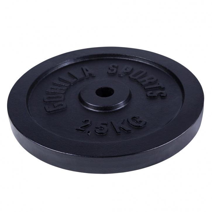Disco de Pesas de Hierro Fundido 0,5 - 30 kg - Gorilla Sports ES
