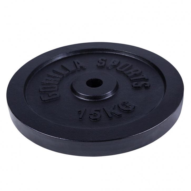 Disco de Pesas de Hierro Fundido 0,5 - 30 kg - Gorilla Sports ES