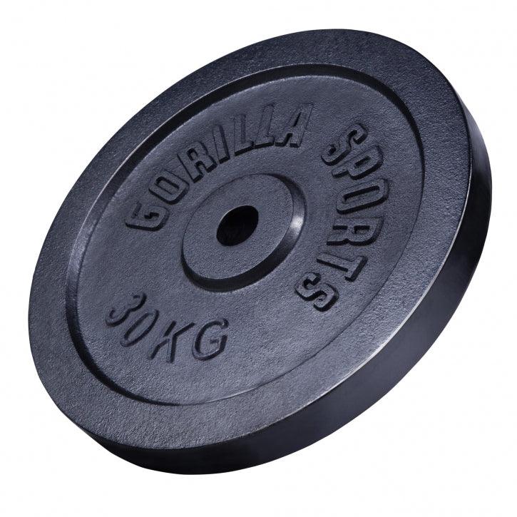 Disco de Pesas de Hierro Fundido 0,5 - 30 kg - Gorilla Sports ES