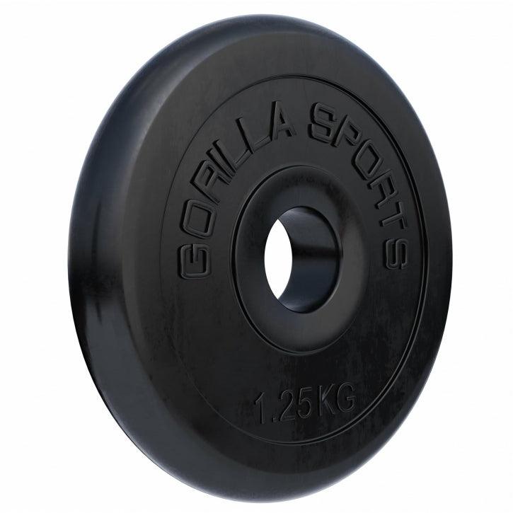 Disco de Pesas de Goma 1 - 25 kg - Gorilla Sports ES