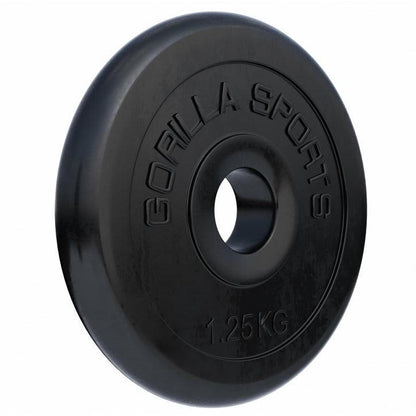 Disco de Pesas de Goma 1 - 25 kg - Gorilla Sports ES