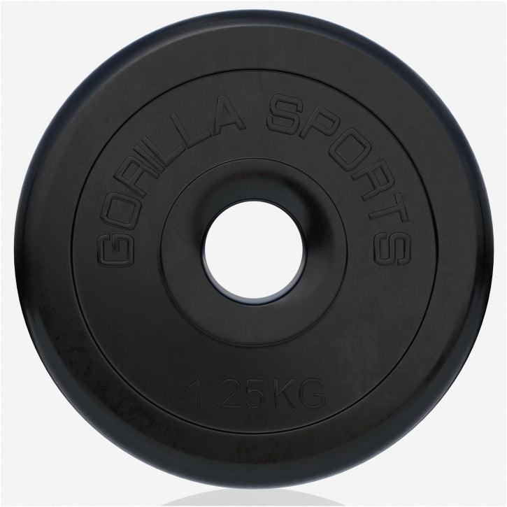 Disco de Pesas de Goma 1 - 25 kg - Gorilla Sports ES