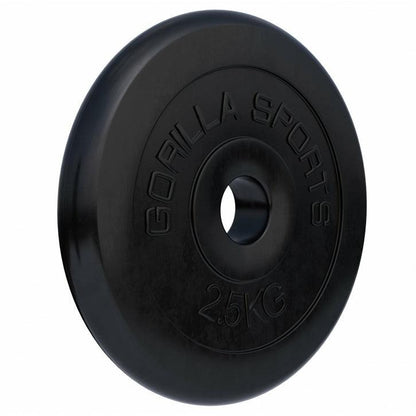 Disco de Pesas de Goma 1 - 25 kg - Gorilla Sports ES