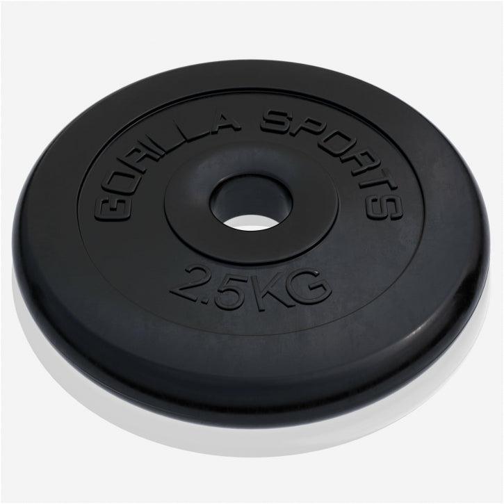 Disco de Pesas de Goma 1 - 25 kg - Gorilla Sports ES