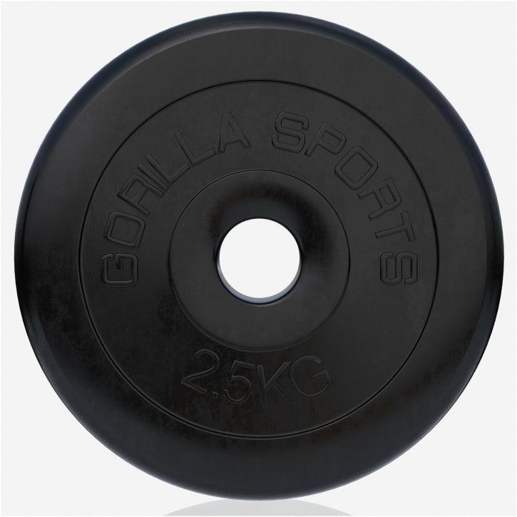 Disco de Pesas de Goma 1 - 25 kg - Gorilla Sports ES