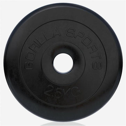 Disco de Pesas de Goma 1 - 25 kg - Gorilla Sports ES