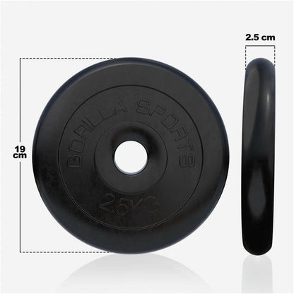 Disco de Pesas de Goma 1 - 25 kg - Gorilla Sports ES