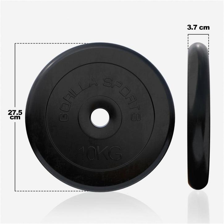 Disco de Pesas de Goma 1 - 25 kg - Gorilla Sports ES