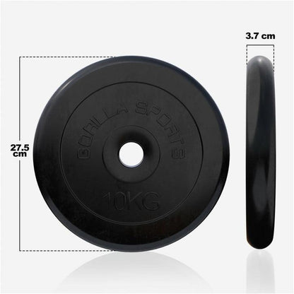 Disco de Pesas de Goma 1 - 25 kg - Gorilla Sports ES