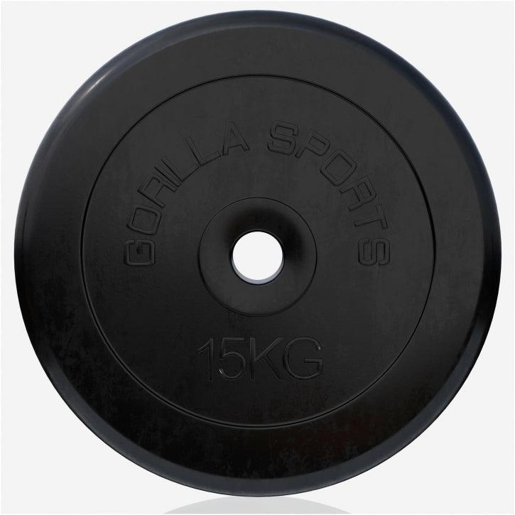 Disco de Pesas de Goma 1 - 25 kg - Gorilla Sports ES