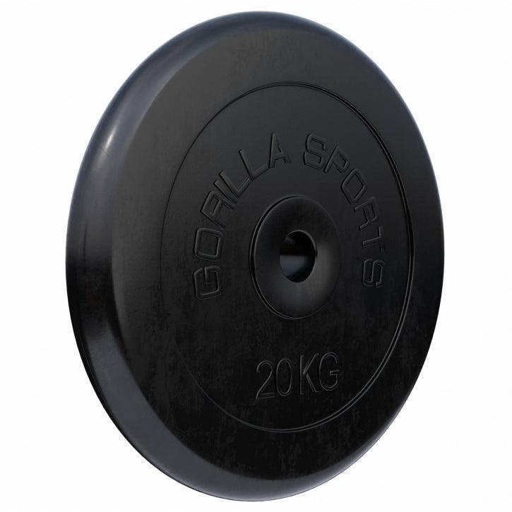 Disco de Pesas de Goma 1 - 25 kg - Gorilla Sports ES