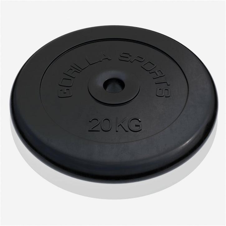 Disco de Pesas de Goma 1 - 25 kg - Gorilla Sports ES